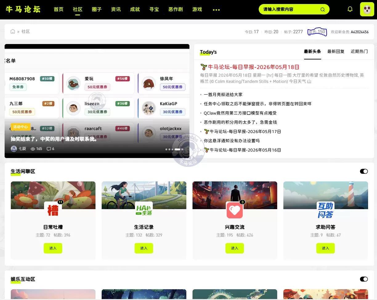 经过较长时间的努力，终于在12日晚上11：02分，论坛注册用户总数突破了150关口，创下了论坛注册用户总数记 ...