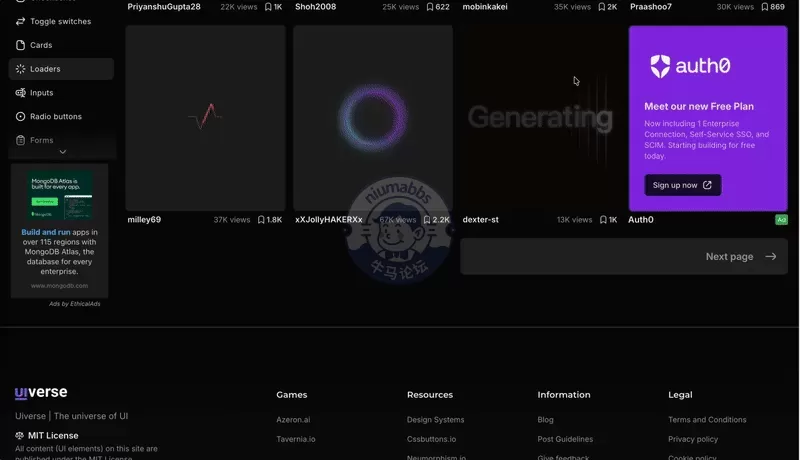 完全免费 UI 组件库！5400+ 组件开源可商用，设计师做 Loading 不用从0画了！