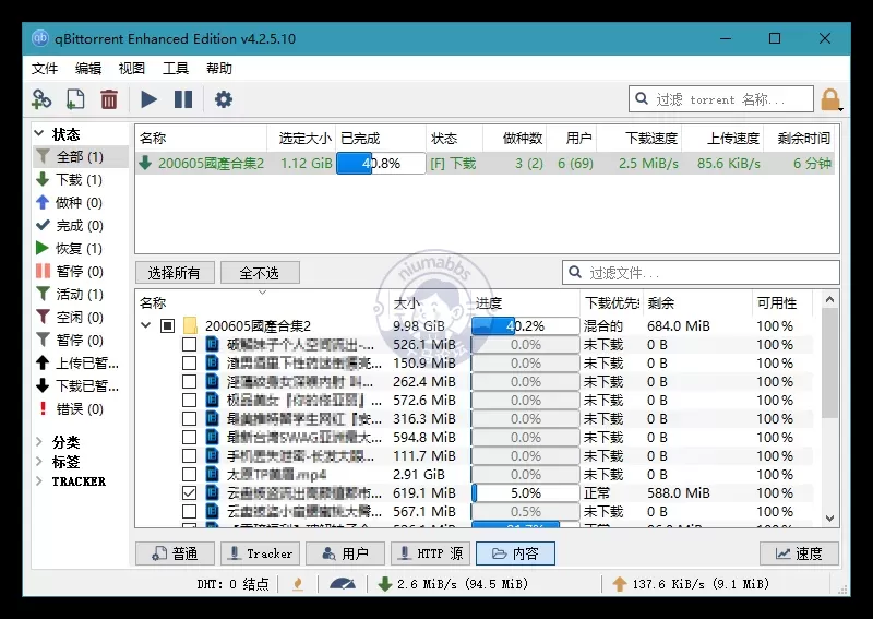 BT下载工具qBittorrent Edition v5.2.3便携增强版